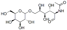 6-O-galactopyranosyl-2-acetamido-2-deoxygalactose 结构式