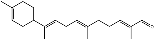 (2E,6E,9E)-2,6-Dimethyl-10-(4-methyl-3-cyclohexen-1-yl)-2,6,9-undecatrienal 结构式