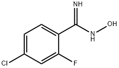 4-氯-2-氟-N-羟基-苯甲脒 结构式