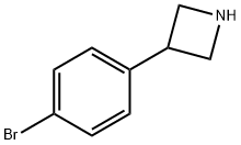 3-(4-溴苯基)氮杂丁烷 结构式