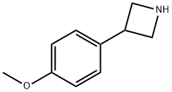 3-(4-甲氧基苯基)氮杂环丁烷 结构式