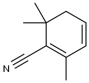 2,6,6-Trimethylcyclohexa-1,3-dien-1-ylcarbonitrile 结构式