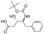 (3S,4S)-4-T-BUTYLOXYCARBONYLAMINO-3-HYDROXY-5-PHENYL-PENTANOIC ACID 结构式