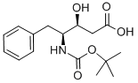 BOC-(3S,4S)-4-氨基-3-羟基-5-苯基戊酸 结构式