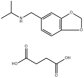 1,3-Benzodioxole-5-methanamine, N-(1-methylethyl)-, butanedioate (salt ) (2:1) 结构式