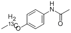 乙酰对氨苯乙醚乙氧基-1-13C 结构式