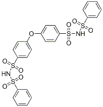 N,N'-二(苯基磺酰基)-4,4'-氧基二(苯磺酰胺) 结构式