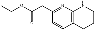 2-(5,6,7,8-四氢-1,8-萘啶-2-基)乙酸乙酯 结构式