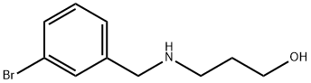 3-[(3-BROMOBENZYL)AMINO]-1-PROPANOL HYDROCHLORIDE 结构式