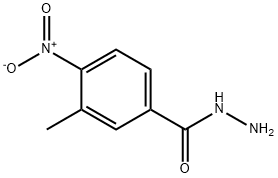 3-甲基-4-硝基苯-1-碳酰肼 结构式