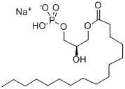 (2R)-2-羟基-3-膦酰氧基丙基]十六酸酯 结构式