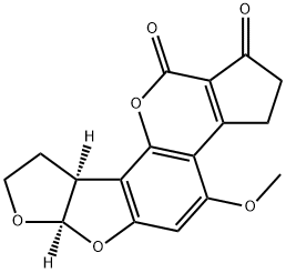 黄曲霉毒素 B2 结构式
