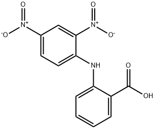 2-(2,4-Dinitroanilino)benzoic acid 结构式