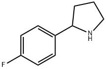 2-(4-氟苯基)-吡咯烷 结构式
