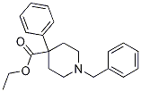 乙基1-苄基-4-苯基哌啶-4-甲酸酯 结构式