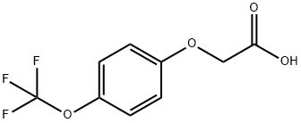 2-[4-(三氟甲氧基)苯氧基]乙酸 结构式
