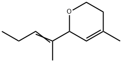 3,6-Dihydro-4-methyl-6-(1-methyl-1-butenyl)-2H-pyran 结构式