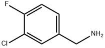 3-氯-4-氟苄胺 结构式