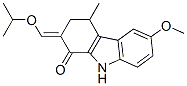 2,3,4,9-tetrahydro-2-(isopropoxymethylene)-6-methoxy-4-methyl-1H-carbazol-1-one 结构式