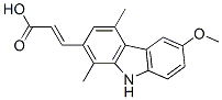 3-(6-methoxy-1,4-dimethyl-9H-carbazol-2-yl)acrylic acid 结构式