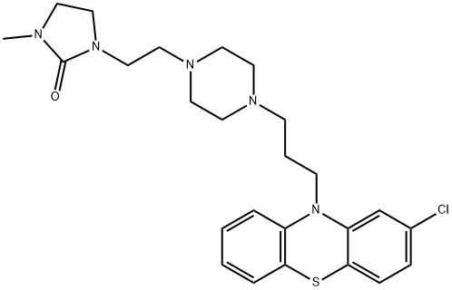 咪克洛嗪 结构式