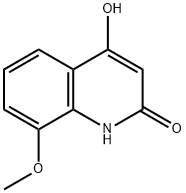 4-羟基-8-甲氧基喹啉-2-酮 结构式