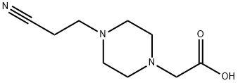 [4-(2-CYANO-ETHYL)-PIPERAZIN-1-YL]-ACETIC ACID 结构式