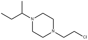 1-(2-丁基)-4-(2-氯乙基)哌嗪 结构式
