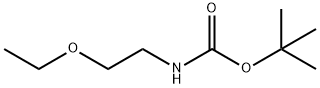 叔丁基(2-乙氧基乙基)氨基甲酸酯 结构式