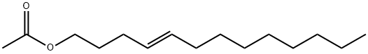 (E)-4-十三碳烯-1-醇乙酸酯 结构式