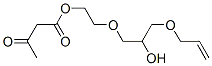 3-Oxobutanoic acid 2-[2-hydroxy-3-(2-propenyloxy)propoxy]ethyl ester 结构式