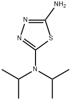 2-Amino-5-(diisopropylamino)-1,3,4-thiadiazole 结构式