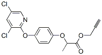 2-[4-[(3,5-二氯-2-吡啶基)氧基]苯氧基]-丙酸-1-丙炔酯 结构式