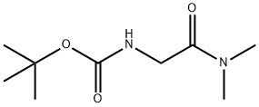 N-[2-(二甲氨基)-2-氧乙基]-氨基甲酸-1,1-二甲基乙酯 结构式