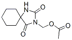 3-(Acetoxymethyl)-1,3-diazaspiro[4.5]decane-2,4-dione 结构式