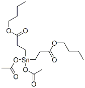 dibutyl 3,3'-(diacetoxystannylene)dipropionate 结构式