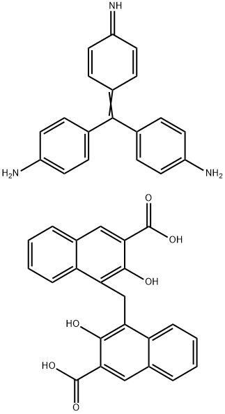 副品红巴莫酸盐 结构式