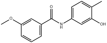 Benzamide, N-(3-hydroxy-4-methylphenyl)-3-methoxy- (9CI) 结构式