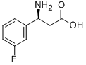 (S)-3-氨基-3-(3-氟苯基)丙酸 结构式