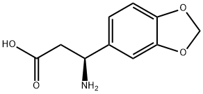 (S)-3-氨基-3-苯并[1,3]二氧戊环-5-基丙酸 结构式