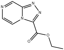 1,2,4-三唑[4,3-A]吡嗪-3-羧酸乙酯 结构式