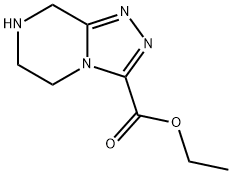 5,6,7,8-四氢-[1,2,4]噻唑[4,3-A]吡嗪-3-羧酸乙酯 结构式