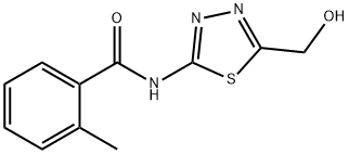 Benzamide, N-[5-(hydroxymethyl)-1,3,4-thiadiazol-2-yl]-2-methyl- (9CI) 结构式