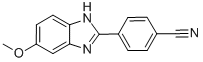 4-(5-METHOXY-1H-BENZIMIDAZOL-2-YL)BENZONITRILE 结构式