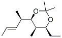 1,3-Dioxane,4-ethyl-2,2,5-trimethyl-6-[(1R,2E)-1-methyl-2-butenyl]-,(4S,5R,6R)-(9CI) 结构式