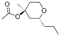 2H-Pyran-4-ol,tetrahydro-4-methyl-2-propyl-,acetate,(2R,4S)-(9CI) 结构式