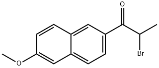 2-BROMO-1-(6-METHOXY-2-NAPHTHALENYL)-1-PROPANONE 结构式