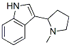 3-(1-Methyl-2-pyrrolidinyl)-1H-indole 结构式