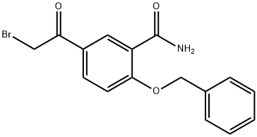 5-(2-溴乙酰基)-2-羟基苯甲酰胺 结构式
