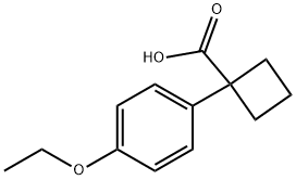 1-(4-乙氧基苯基)-1-环丁羧酸 结构式